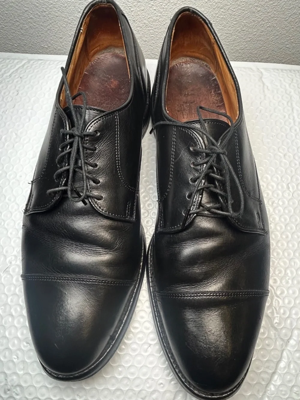 Allen Edmonds Cap Toe Dress Shoes Men's Size 12B Black Leather Oxford Classic